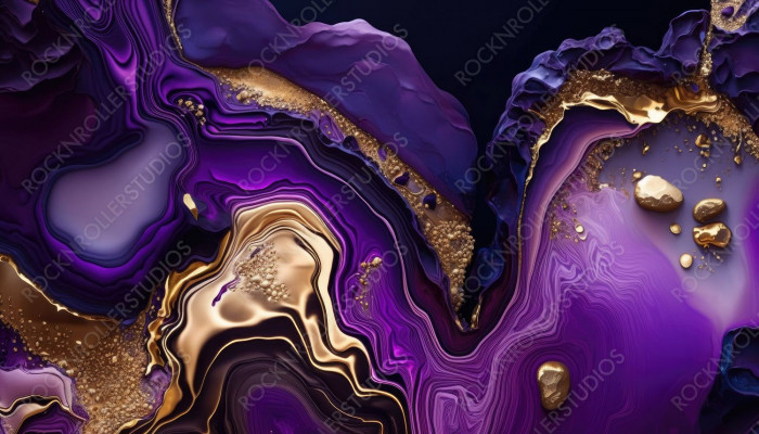 Purple Gold Wallpaper