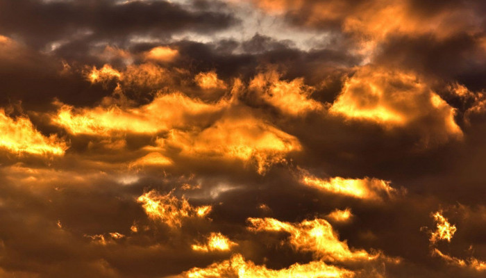 Gold Clouds Wallpaper