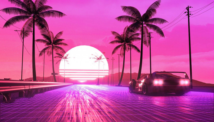 Pink Road Wallpaper