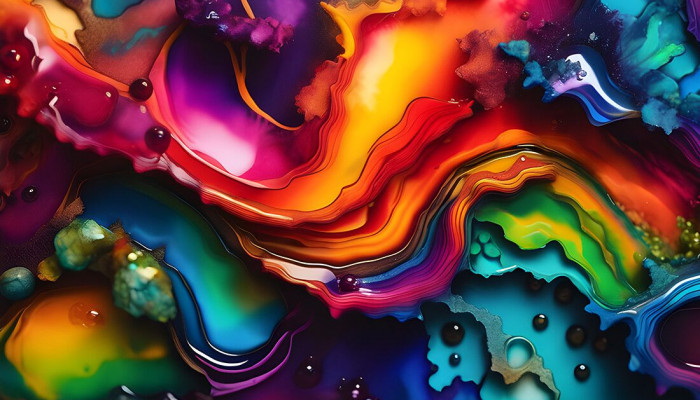 Liquid Paint Wallpaper