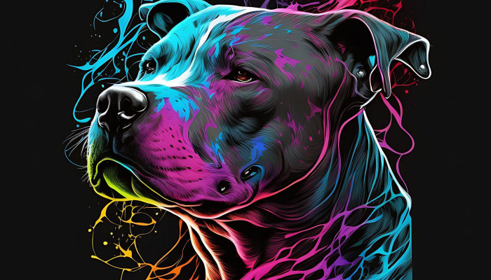 Pit Bull Art Wallpaper