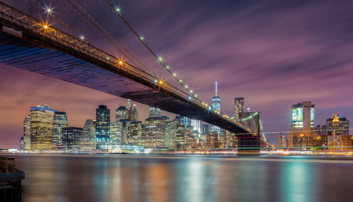 Brooklyn Bridge at Night Wallpaper