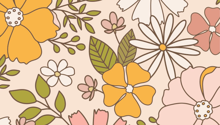 Vintage Hippie Wallpaper