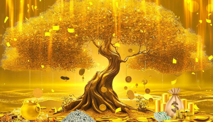 Gold Tree Wallpaper